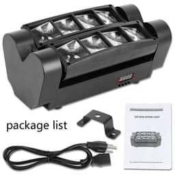 Moving Head Spider Light LED 4in1 | 8x3W RGBW | DMX Controllable | Sri Lanka view 3